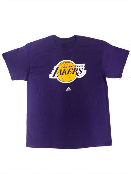 USA直輸入 〇【 ロサンゼルス レイカーズ Los Angeles Lakers 】 『 adidas × Lakers Lサイズ (PU) 』大人 メンズ レディス ユニセックス Tシャツ アメT アメ雑 アメリカ雑貨 バスケットボール basketball アメリカ直輸入