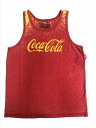 〇【 Coca Cola コカ コーラ 】『 ロゴ タンクトップ Mサイズ (RD) 』大人 メンズ レディース 半袖 fashion ファッション カジュアル...