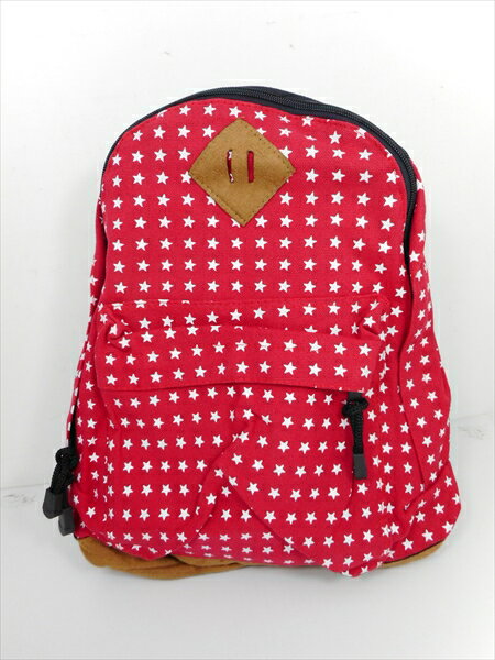 〇【 リュック バックパック 】『 星柄 Star レッド 』可愛い オシャレ ファッション ピクニック 赤 星柄 子供 かばん 鞄 カバン プレゼント 雑貨 ファッション(4)