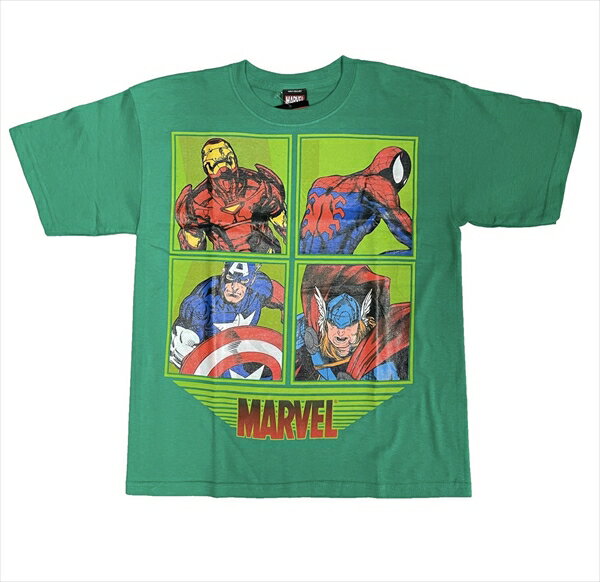 【 マーベル Marvel 】 アベンジャーズ 集合 ジュニア Tシャツ captainamerica アメコミ アメキャラ ヒーロー アメリカン雑貨 アメキャラ AVENGERS スパイダーマン アイアンマン キャプテンア…