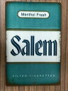 〇【 ブリキ看板 プレート 】『 セーラム Salem　Menthol Fresh 』ティンパネル ティンサイン アメリカン雑貨 たばこ 看板 コレクション インテリア