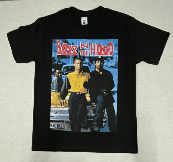 USA直輸入 〇【 映画 】『 ボーイズ'ン・ザ・フッド BOYZ N THE HOOD Tシャツ （ BK ） 』楽天1位 大人　メンズ　レディース ラップ　アメリカ映画　ムービー　アメリカ雑貨 アメ雑 ロックTシャツ バンドTシャツ