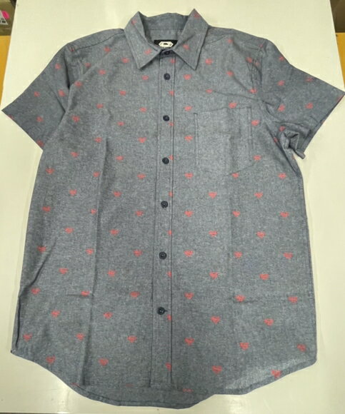 〇 【 スーパーマン SUPERMAN 】『 エンブレム(シャンブレー) 大人・メンズ半袖シャツ 』DCコミック DC..