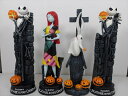 〇【ナイトメアー ビフォー クリスマス / Nightmare Before Christmas】『 置物・フィギュア 4点セット 』ディズニー disney アメキャラ アメリカン雑貨 ティム・バートン アメ雑