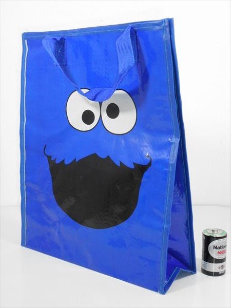 ◎【 クッキーモンスター/Cookie Monster 】『 ビニールバッグ 』セサミストリート モンスター マペットキャラクター Sesame Street アメキャラ