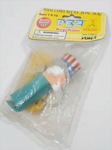 ◎【 PEZ ペッツ キーホルダー】 『 アンクル・サム/Uncle Sam』 アメリカン雑貨 アメリカ雑貨 アメ雑 キーチェーン