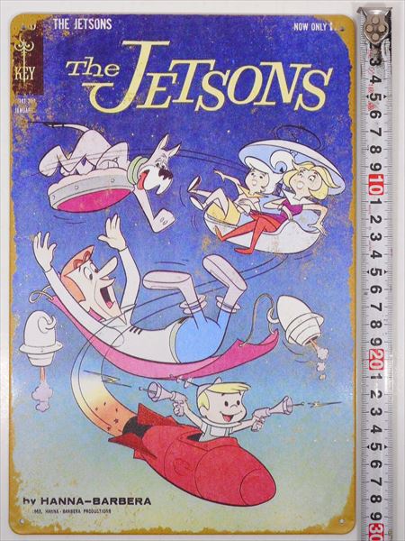 ◎【 ブリキ看板 プレート 】『 宇宙家族ジェットソン/The Jetsons 』ティンパネル ティンサイン アメリカン雑貨 アメリカ雑貨 アメ雑 レトロ アメリカン 看板 コレクション インテリア