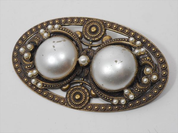 ◎【 ヴィンテージ アクセサリー 】『 仏教デザイン ブローチ 』海外輸入 ファッション雑貨 カワイイ レ..