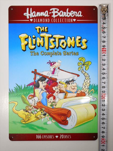 ◎【 ブリキ看板 プレート 】『 原始家族フリントストーン/The Flintstones 』ティンパネル ティンサイン アメリカン雑貨 アメリカ雑貨 アメ雑 レトロ アメリカン 看板 コレクション インテリアのサムネイル