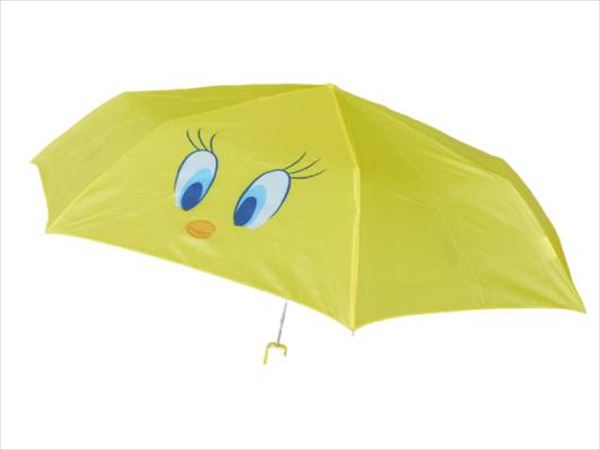 ◎わけあり【 トゥイーティー Tweety 】『 お子様用 折り畳み傘 』キッズ ジュニア カサ かさ 雨傘 アンブレラ 梅雨 アメキャラ アメコミ アメリカン...
