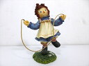 ◎『677736 "Hop Over Troubles With A Happy Heart Inside" Ann With Jumprope Figurine』Raggedy Ann and Andy アンティーク レトロ アメリカン雑貨 かわいい 人気 キャラクター アメリカ直輸入 アメリカ雑貨