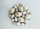 ◎【ヴィンテージアクセサリー/vintage accessories】『 海外製 丸型 パール ホワイト オーロラストーン / ブローチ 』ヴィンテージ ビンテージ コサージュ パール 真珠 虹色 ストーン ビジュー 海外製 レトロ ファッション雑貨 アメ雑 アメリカン雑貨 雑貨