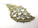 ◎【ヴィンテージアクセサリー/vintage accessories】『 海外製 立て爪 クリアストーン / ブローチ 』ヴィンテージ ビンテージ コサージュ フルーツ 透明 ビジュー クリスタル 海外製 レトロ ファッション雑貨 ヨーロッパ アメ雑 アメリカン雑貨 雑貨