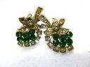 ◎【ヴィンテージアクセサリー/vintage accessories】『 葡萄 果物 / イヤリング 』アクセサリー ヴィンテージ ビンテージ 耳飾り イアリング フルーツ グレープ ビジュー 石 クリスタル 海外製 レトロ ファッション雑貨 アメ雑 アメリカン雑貨 雑貨