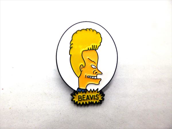 ◎【 Beavis and Butt-Head/ビーバス＆バットヘッド 】『ビーバス横顔 / ピンバッジ 』バッジ バッチ ピンバッチ ピンズ マイク・ジャッジ テレビアニメ Movie ビーバスアンドバットヘッド ファッション雑貨 アメ雑