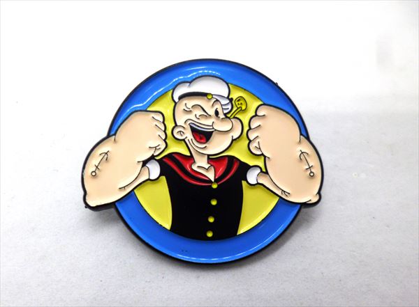 ◎【POPEYE/ポパイ】『 ポパイ ガッツポーズ / ピンバッジ 』バッジ バッチ ピンバッチ アメコミ アニメ 映画 Movie コレクション ファッション雑貨 アメ雑のサムネイル