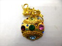 ◎【ヴィンテージアクセサリー/vintage accessories】『 海外製 ゴールド 丸型 / ブローチ 』ヴィンテージ ビンテージ コサージュ ビジュー クリスタル 海外製 レトロ ファッション雑貨 ヨーロッパ アメ雑 アメリカン雑貨 雑貨