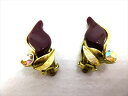 ◎【ヴィンテージアクセサリー/vintage accessories】『 ボルドー&オーロラストーン / イヤリング 』アクセサリー ヴィンテージ ビンテージ 耳飾り イアリング ワインレッド 海外製 レトロ ファッション雑貨 アメ雑 アメリカン雑貨 雑貨