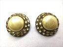 ◎【ヴィンテージアクセサリー/vintage accessories】『海外製 パヴェ パール / イヤリング 』アクセサリー ヴィンテージ ビンテージ 耳飾り イアリング ストーン ビジュー 石 海外製 レトロ ファッション雑貨 アメ雑 アメリカン雑貨 雑貨