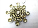 ◎【ヴィンテージアクセサリー/vintage accessories】『 海外製 立て爪 雪の結晶 / ブローチ 』ヴィンテージ ビンテージ コサージュ ビジュー クリスタル オーロラ レトロ ファッション雑貨 ヨーロッパ アメ雑 アメリカン雑貨 雑貨