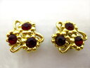 ◎【ヴィンテージアクセサリー/vintage accessories】『 海外製 フラワー 花束 / イヤリング 』アクセサリー ヴィンテージ ビンテージ 耳飾り イアリング フラワー 花 ビジュー 石 クリスタル 海外製 レトロ ファッション雑貨 アメ雑 アメリカン雑貨 雑貨