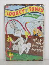 ◎【ルーニー・テューンズ /LOONEY TUNES】『 LOONEY TUNES MERRIE MELODIES コミック表紙柄 / ブリキ看板 プレート 』ティンパネル 看板 インテリア ブリキプレート ルーニー バッグス・バニー アメリカ雑貨 アメ雑 雑貨