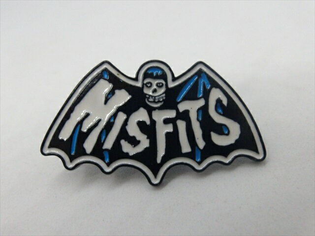 ◎【ミスフィッツ/The Misfits】『 ミスフィッツ ロゴ 青 / ピンバッジ 』バッジ バッチ ピンバッチ バンド ロックバンド 音楽 コレクション ファッション雑貨 アメ雑 1