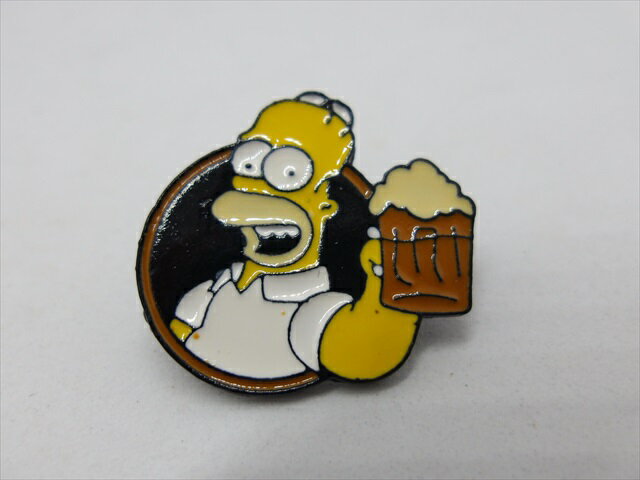 ◎【ザ・シンプソンズ/The Simpsons】『 ホーマー Beer / ピンバッジ 』バッジ バッチ ピンバッチ アメコミ アニメ 映画 Movie カートゥーン シンプソンズ ファッション雑貨 アメ雑