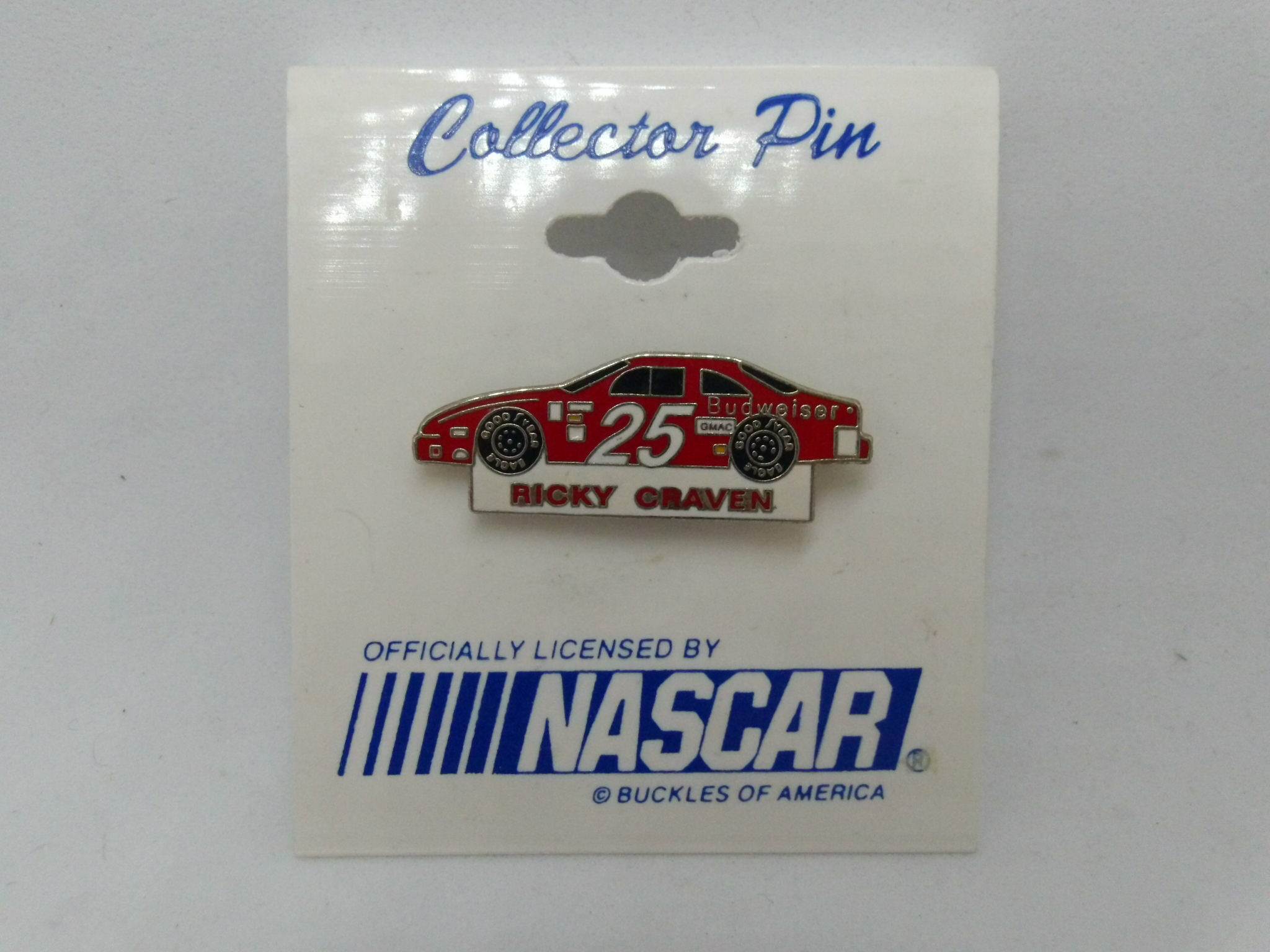 ◎【ナスカー/NASCAR】『 RICKY CRAVEN / ピンバッジ 』バッジ バッチ ピンバッチ リッキー・クラーヴェン レース オフィシャルライセンス コレクション ファッション雑貨 アメ雑