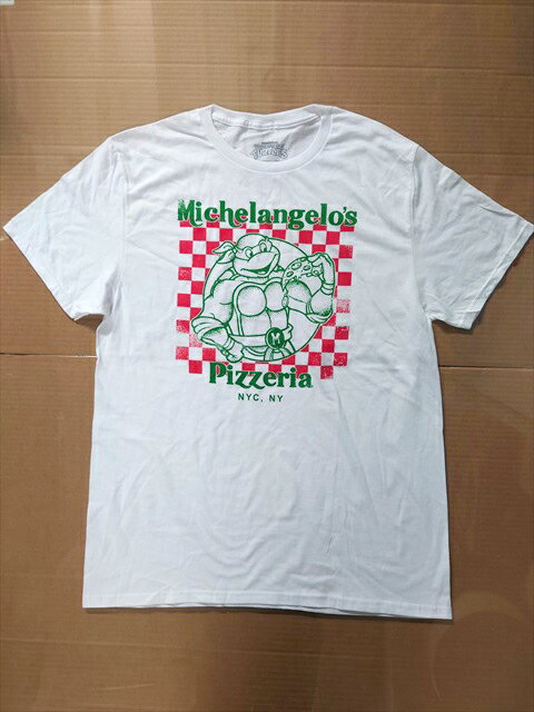 ◎【Teenage Mutant Ninja Turtles】『 Michelangelo's Pizzeria / プリント Tシャツ 』Tシャツ 半袖 シャツ 日本未発売 アメカジ カジュアル ファッション シャツ 映画 MOVIE T.M.N.T. ファッション雑貨 アメリカ雑貨 アメ雑 雑貨