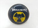 ◎【メガデス/MEGADETH】『 MEGADETH ハザードマーク / ピンバッジ 』バッジ バッチ ピンバッチ バンド ロックバンド 音楽 コレクション ファッション雑貨 アメ雑