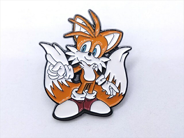 ◎【ソニック・ザ・ヘッジホッグ/Sonic the Hedgehog】『 マイルス "テイルス" パウアー / ピンバッジ 』バッジ バッチ ピンバッチ アニメ 映画 Movie ゲーム SEGA ファッション雑貨 アメ雑