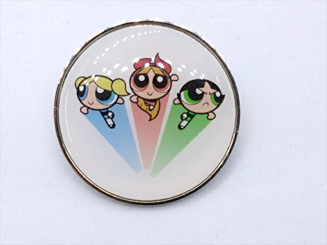 ◎【パワーパフガールズ/The Powerpuff Girls】『パワーパフガールズ サークル / ピンバッジ 』バッジ バッチ ピンバッチ アメコミ アニメ 映画 Movie コレクション ファッション雑貨 アメ雑