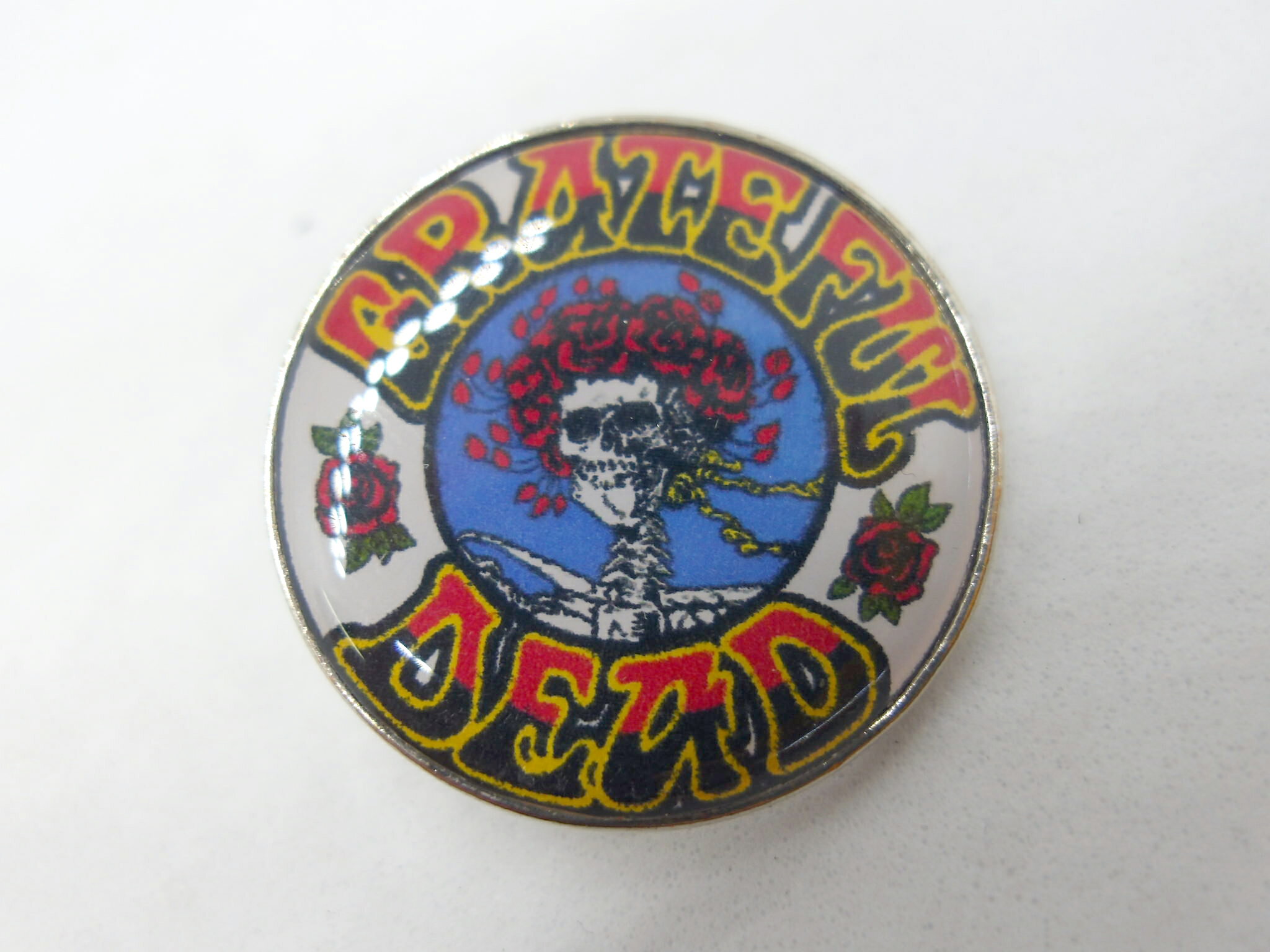 ◎【グレイトフル・デッド/Grateful Dead】『 グレイトフルデッド スカル / ピンバッジ 』バッジ バッチ ピンバッチ バンド ロックバンド 音楽 コレクション ファッション雑貨 アメ雑