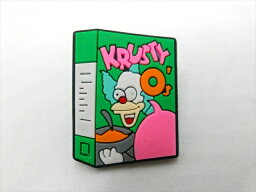 ◎【ラバーバッジ/rubber badge】『 The Simpsons KRUSTY O'S / ピンバッジ 』バッジ バッチ ピンバッチ 企業 ザ・シンプソンズ クラスティ ゴム製 ファッション雑貨 アメ雑