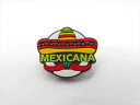 ◎【ラバーバッジ/rubber badge】『 MEXICANA ソンブレロ / ピンバッジ 』バッジ バッチ ピンバッチ ゴム製 ファッション雑貨 アメ雑