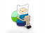 ◎【アドベンチャー・タイム/Adventure Time】『 フィン 座り / ピンバッジ 』バッジ バッチ ピンバッチ アメコミ アニメ カートゥーン CartoonNetwork ファッション雑貨 アメ雑