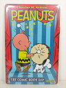 ◎【ピーナッツ/PEANUTS】『 FREE COMIC BOOK DAY コミック表紙柄 / ブリキ看板 プレート 』ティンパネル 看板 インテリア ブリキプレート アメコミ アニメ 映画 Movie スヌーピー アメリカ雑貨 アメ雑 雑貨