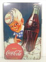 ◎【コカ・コーラ/Coca-Cola】『 Coca-Cola Sprite-Boy 広告看板柄 / ブリキ看板 プレート 』ティンパネル 看板 インテリア ブリキプレート コカコーラ コーラ ドリンク スプライトボーイ 看板 アメリカ雑貨 アメ雑 雑貨