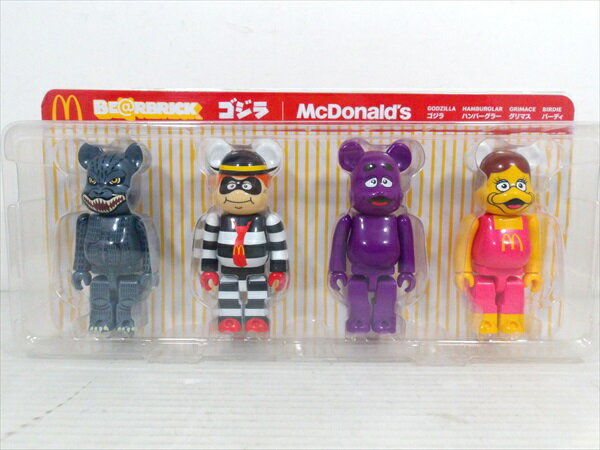 【ベアブリック/BE@RBRICK】 ゴジラ x McDonald s 150% 4pcs set / フィギュア フィギュア 人形 ドール マクドナルド メディコムトイ グリマス ハンバーグラー バーディ GodZilla 抽選限定品 …