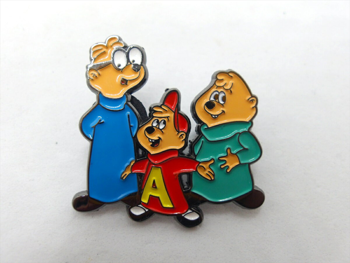 ◎【アルビンとチップマンクス/Alvin & the Chipmunks】『 アルビン サイモン セオドア / ピンバッジ 』バッジ バッチ ピンバッチ アメコミ アニメ 映画 Movie カートゥーン ファッション雑貨 アメ雑