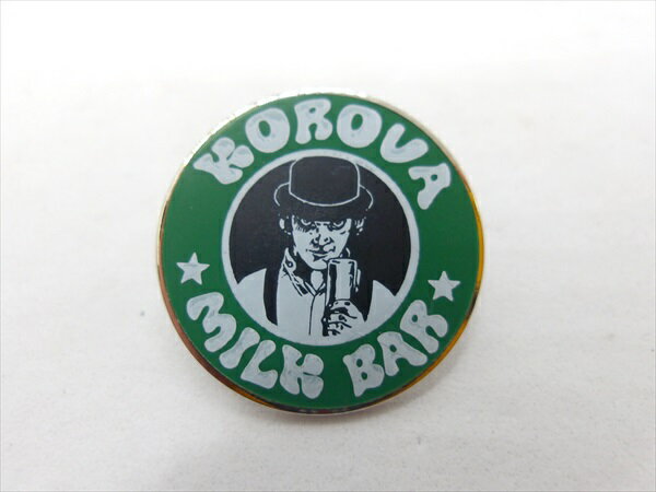 ◎【時計じかけのオレンジ/A Clockwork Orange】『 KOROVA MILK BAR / ピンバッジ 』バッジ バッチ ピンバッチ 映画 Movie ファッション雑貨 アメ雑