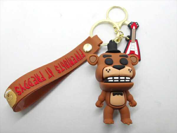 ◎【ファイブナイツアットフレディーズ/Five Nights at Freddy's】『 フレディ・ファズベアー / フィギュア付き キーホルダー 』フィギュア 人形 ドール キーホルダー キーチェーン TVゲーム ゲーム game 映画 Movie ファッション雑貨 アメリカ雑貨 アメ雑 雑貨のサムネイル