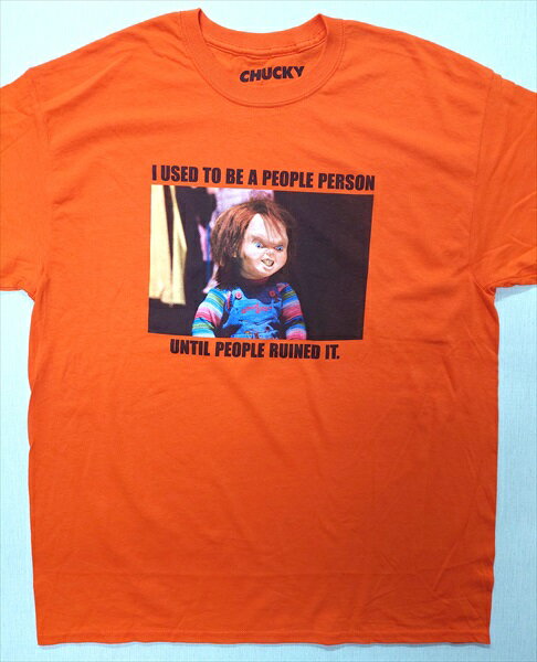 楽天アメリカ雑貨　マイクのおもちゃ箱◎【チャイルド・プレイ/Child's Play】『 CHUCKY フェイス / プリント Tシャツ 』Tシャツ 半袖 シャツ 日本未発売 アメカジ カジュアル ファッション 映画 Movie ドラマ ファッション雑貨 アメリカ雑貨 アメ雑 雑貨