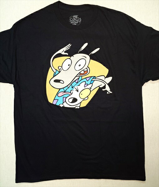 ◎【ロッコーのモダンライフ/Rocko's Modern Life】『 ロッコーのモダンライフ フェイス / プリント Tシャツ 』Tシャツ 半袖 シャツ 日本未発売 アメカジ カジュアルファッション アメコミ アニメ カートゥーン ファッション雑貨 アメリカ雑貨 アメ雑 雑貨