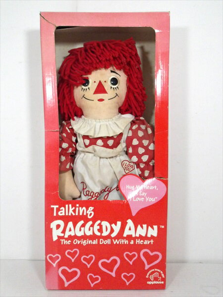 ◎【ラガディ アン＆アンディ/Raggedy Ann and Andy】『 Talking Raggedy Ann / フィギュア 』フィギュア 人形 ドール ぬいぐるみ applause ラガディ アン アンディ ビンテージ ファッション雑貨 アメリカ雑貨 アメ雑 雑貨