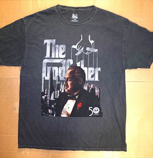 楽天アメリカ雑貨　マイクのおもちゃ箱◎【ゴッドファーザー/The Godfather】『 ゴッドファーザー 50YEARS / プリント Tシャツ 』Tシャツ 半袖 シャツ 日本未発売 アメカジ カジュアル ファッション 映画 Movie ドラマ 人形 ファッション雑貨 アメリカ雑貨 アメ雑 雑貨