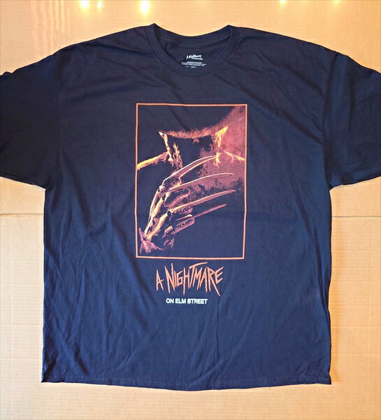 ◎【 エルム街の悪夢/A Nightmare on Elm Street 】『 フレディ シルエット / プリント Tシャツ 』Tシャツ 半袖 シャツ 日本未発売 アメカジ カジュアル ファッション 映画 Movie フレディ ファッション雑貨 アメリカ雑貨 アメ雑 雑貨