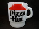 ◎【ファイヤーキング/Fire-king】『 Pizza-Hut ロゴ スタッキングマグ 1977〜86年頃 / マグカップ 』ファイヤーキング マグカップ カ...