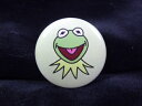 ◎【缶バッジ/Button badge】『 マペッツ カーミット フェイス / 缶バッジ 』バッジ バッチ PinBack Button Can badge カ...